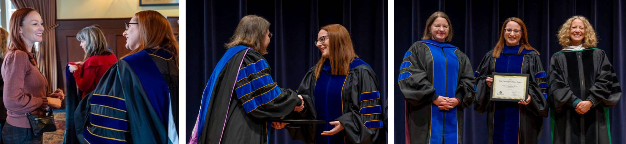 Dr Kristen Schrauben receiving award